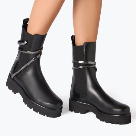 Rene Caovolla Juniper Black And Silver Biker Boots - Image 2