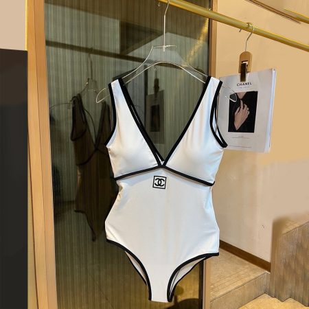 Chanel Logo One-piece Swimsuit Swimwear - Image 2