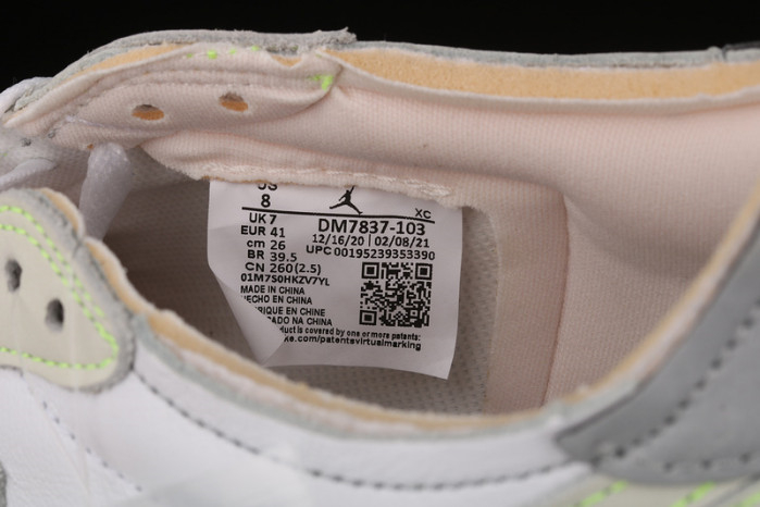 Jordan 1 Retro Low White Ghost Green Black DM7837-10R - Image 12