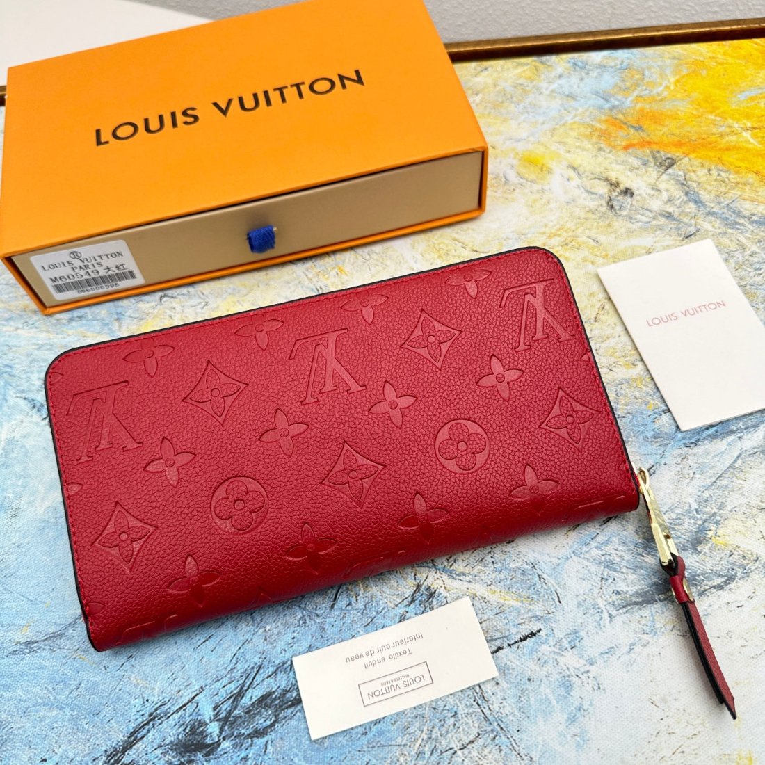 LV Zippy Embossed Cowhide Wallet - Image 7