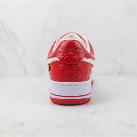 LV x Nike Air Force 1'07 LV8 Low Red/white/LV Monogram - Image 6