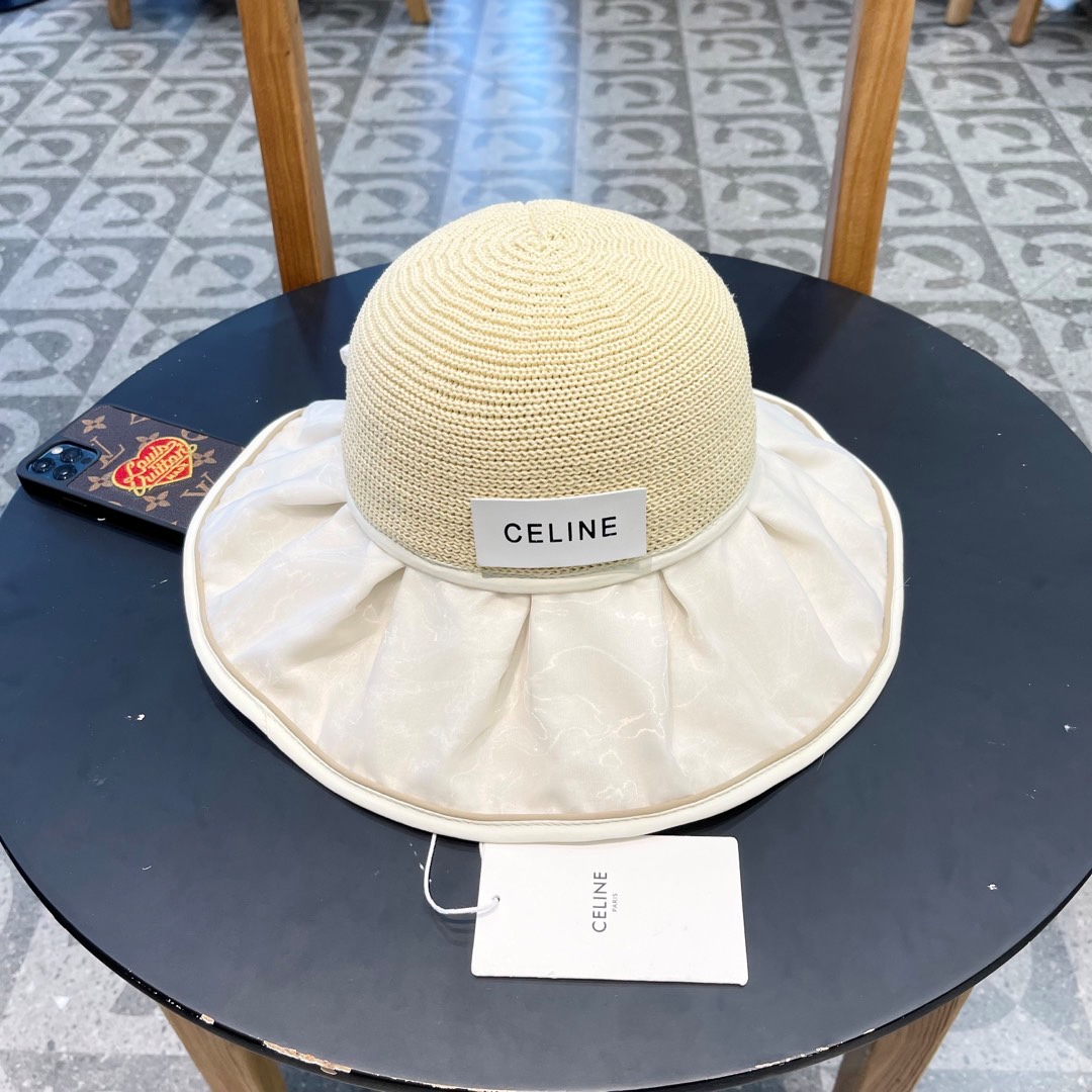 Ceiline Straw Sun Hat With Bow Split Back Sunhat - Image 5