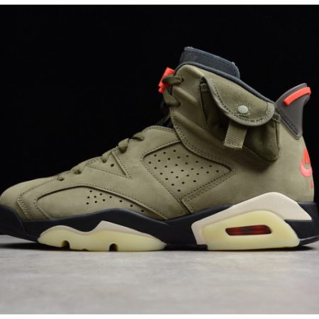 Travis Scott Air Jordan 6 Medium Olive Cactus Jack CN1084-200