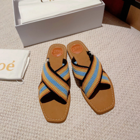 Chloe Woody Polyester Goes With Everything Shoes Sandal - Image 4