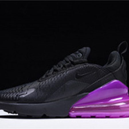 Nike womens Air Max 270 black purple AH6789 016 - Image 2