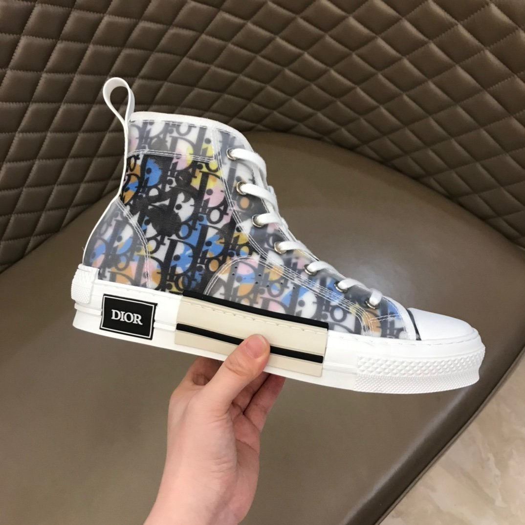 Dior B23 High Top Alex Foxton CD35 Canvas Shoes - Image 2