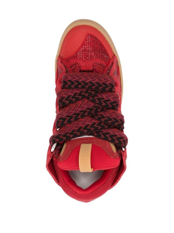 Lanvin LEATHER CURB SNEAKERS