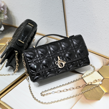 DIOR Miss Dior Lacquer Leather Shoulder Bag - Image 1