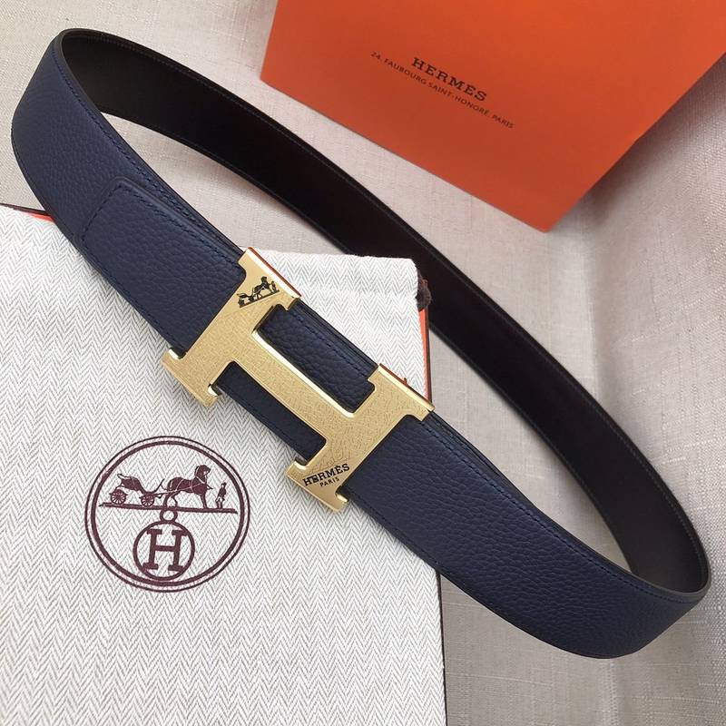 Hermes H Belt Buckle & Reversible Black For Women, Women Belt 380MM - Image 1
