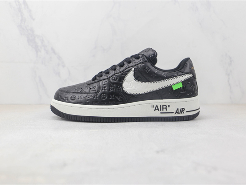 LV x Nike Air Force 1'07 LV8 Low Black/white/LV Monogram - Image 1