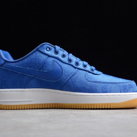 CLOT Nike Air Force 1 Blue Silk CJ5290-400 - Image 11