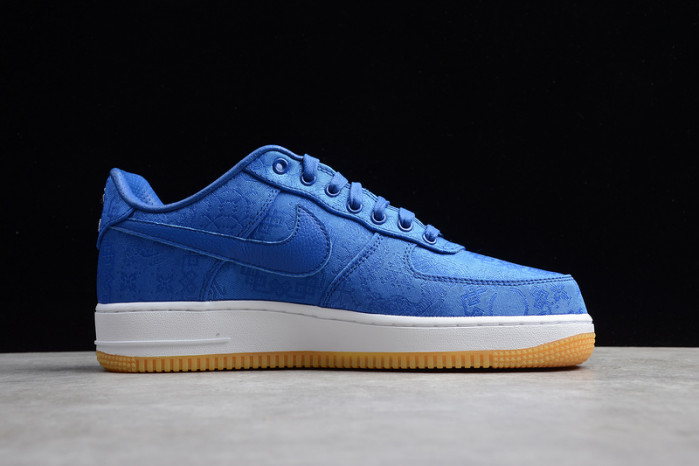 CLOT Nike Air Force 1 Blue Silk CJ5290-400 - Image 11