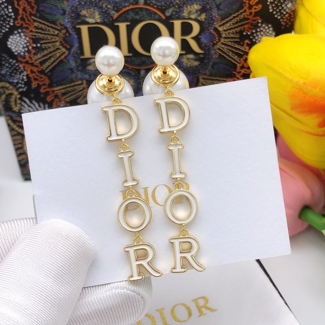 Dior 21 Autumn Earrings Gold For Women Jewelry - Image 2
