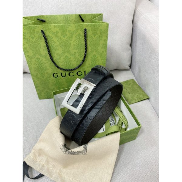 Gucci Cowhide Top Layer Paired with Fine Swivel Button Head 35MM