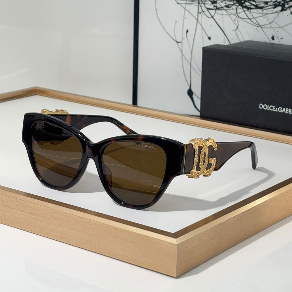 DOLCE & GABBAN DG Mirror leg Large Logo Sunglasses Top quality - Image 4