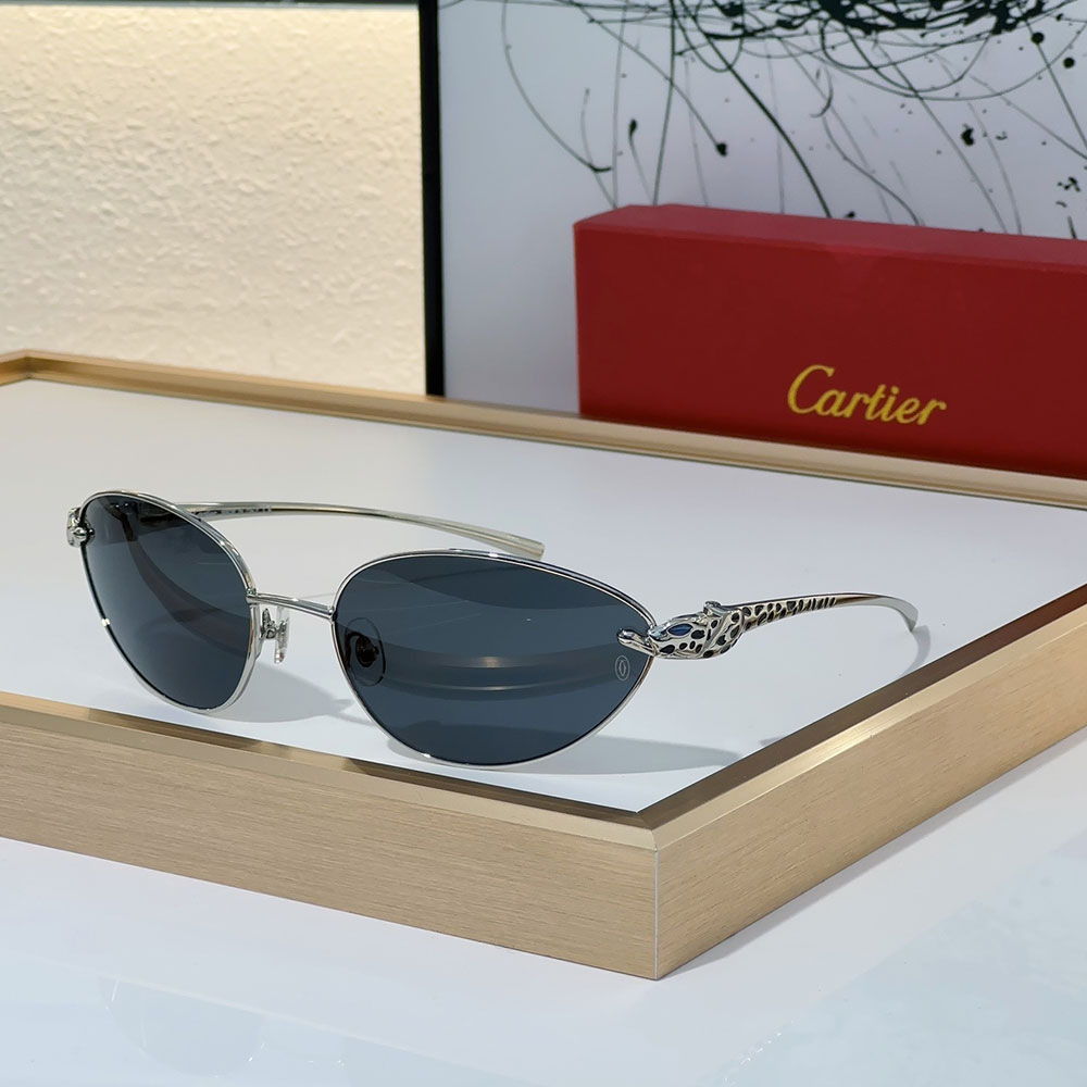 Cartier Metal Cutout Frame Sunglasses Top quality - Image 5
