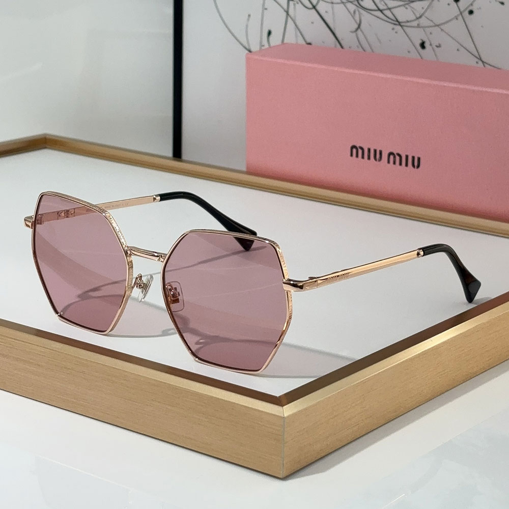 MIU MIU  Polygon slim Frame Sunglasses Top quality - Image 1