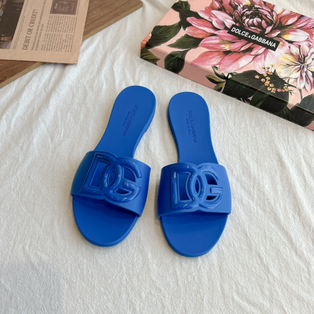 Dolce Gabbana DG Rubber flat Sandals Slide - Image 5