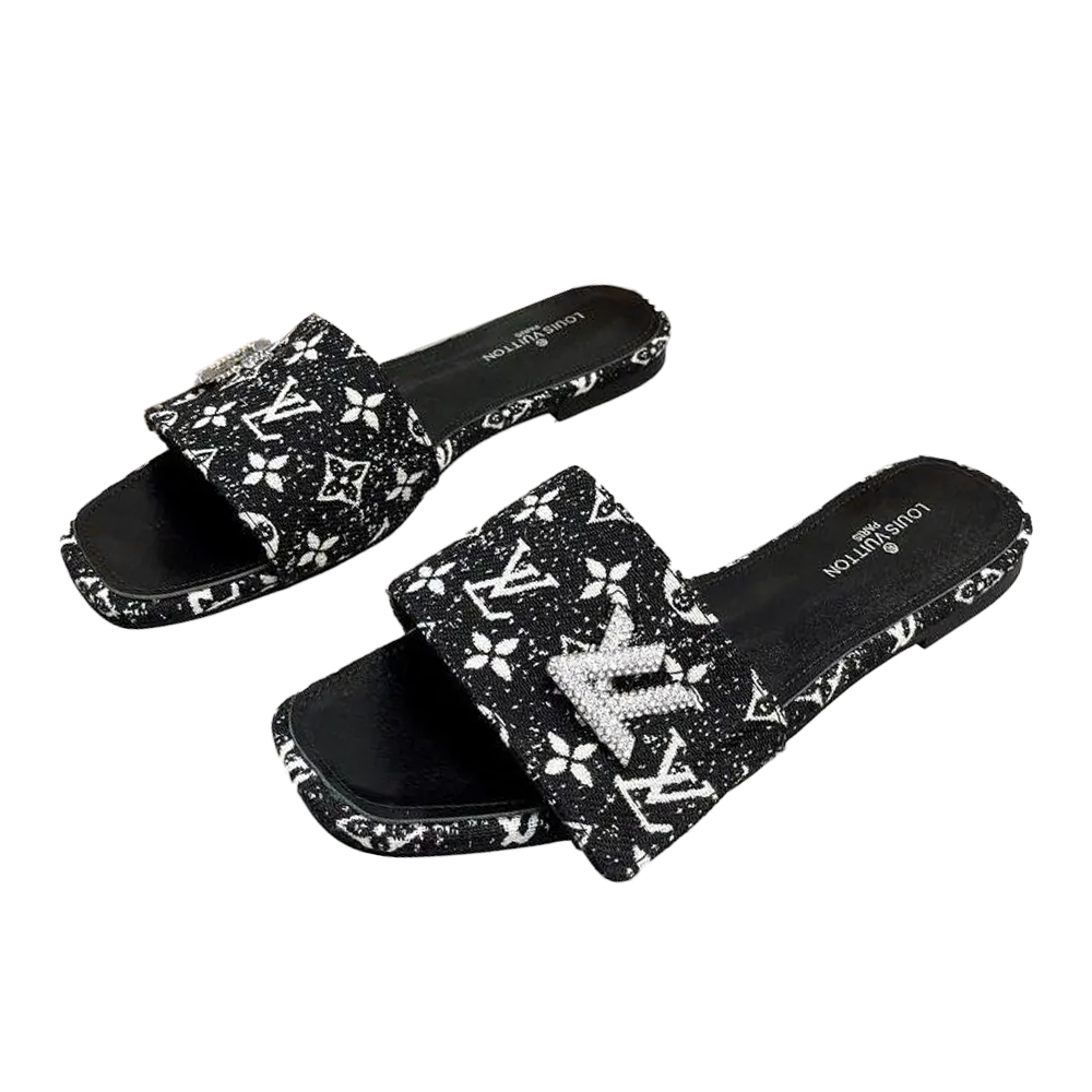 LV Flat Flat Flip-flops  Slide Sandal - Image 1