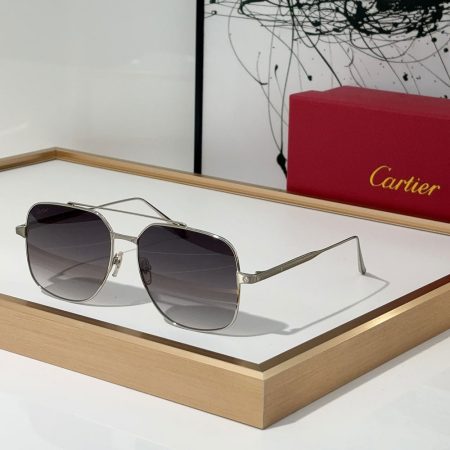 Cartier Slim Metal Frame Sunglasses Top Quality - Image 4