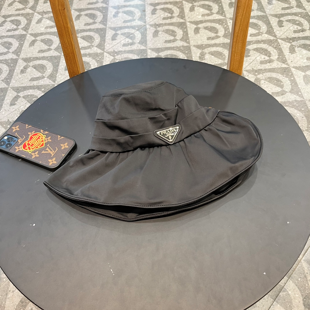 Prada Sunblock Fisherman Hat Sunhat - Image 4
