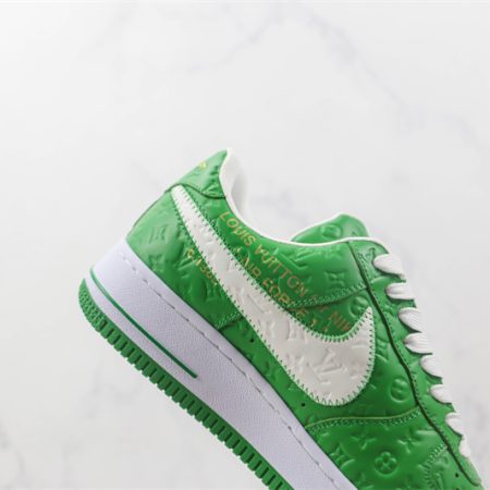 LV x Nike Air Force 1'07 LV8 Low "Green/white/LV Monogram" - Image 2