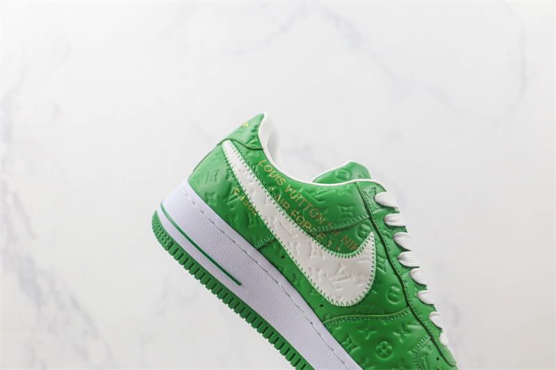 LV x Nike Air Force 1'07 LV8 Low "Green/white/LV Monogram" - Image 2