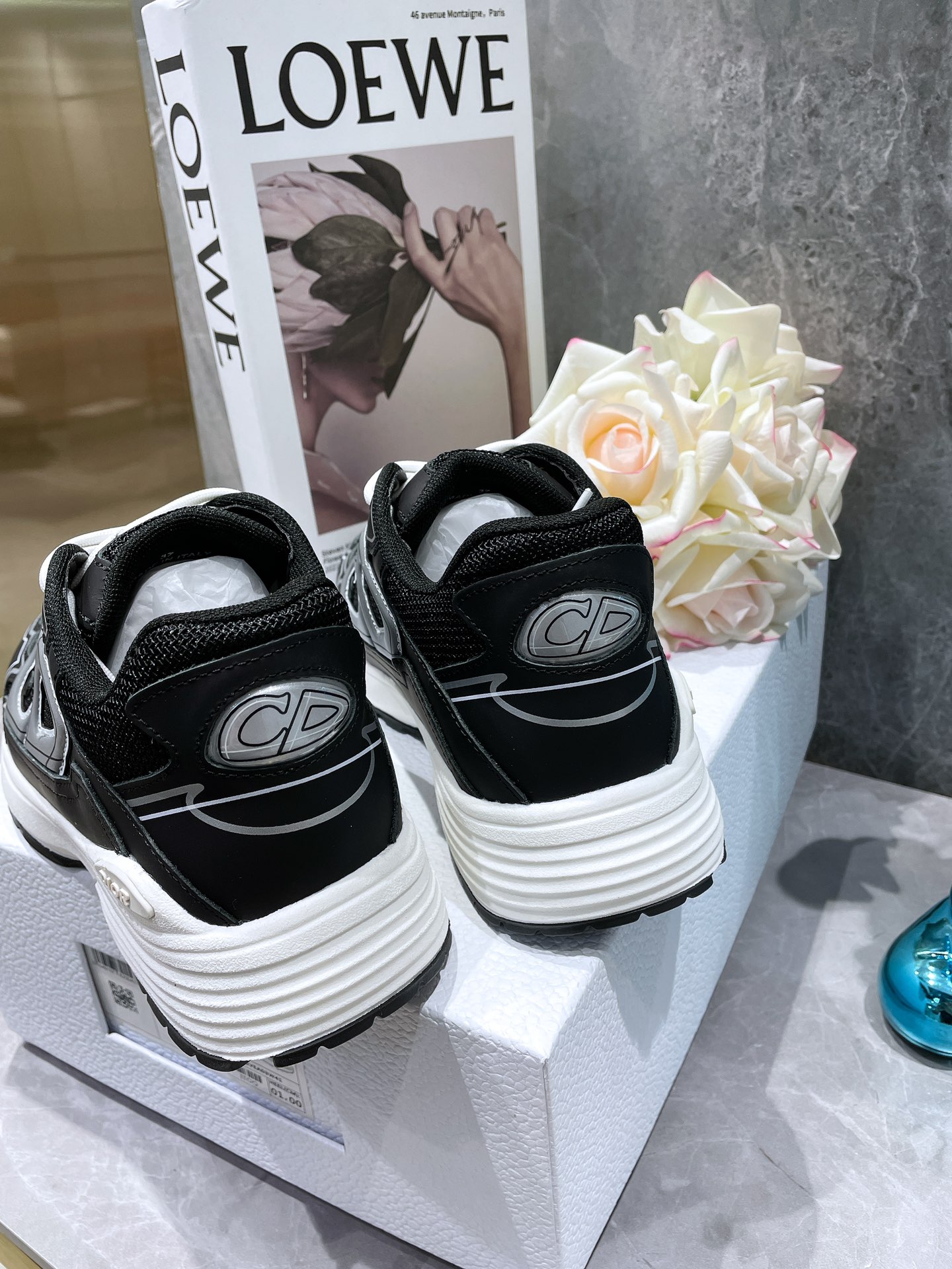 Dior B30 Dad Sneakers Black (AA Normal Quality Version) - Image 9
