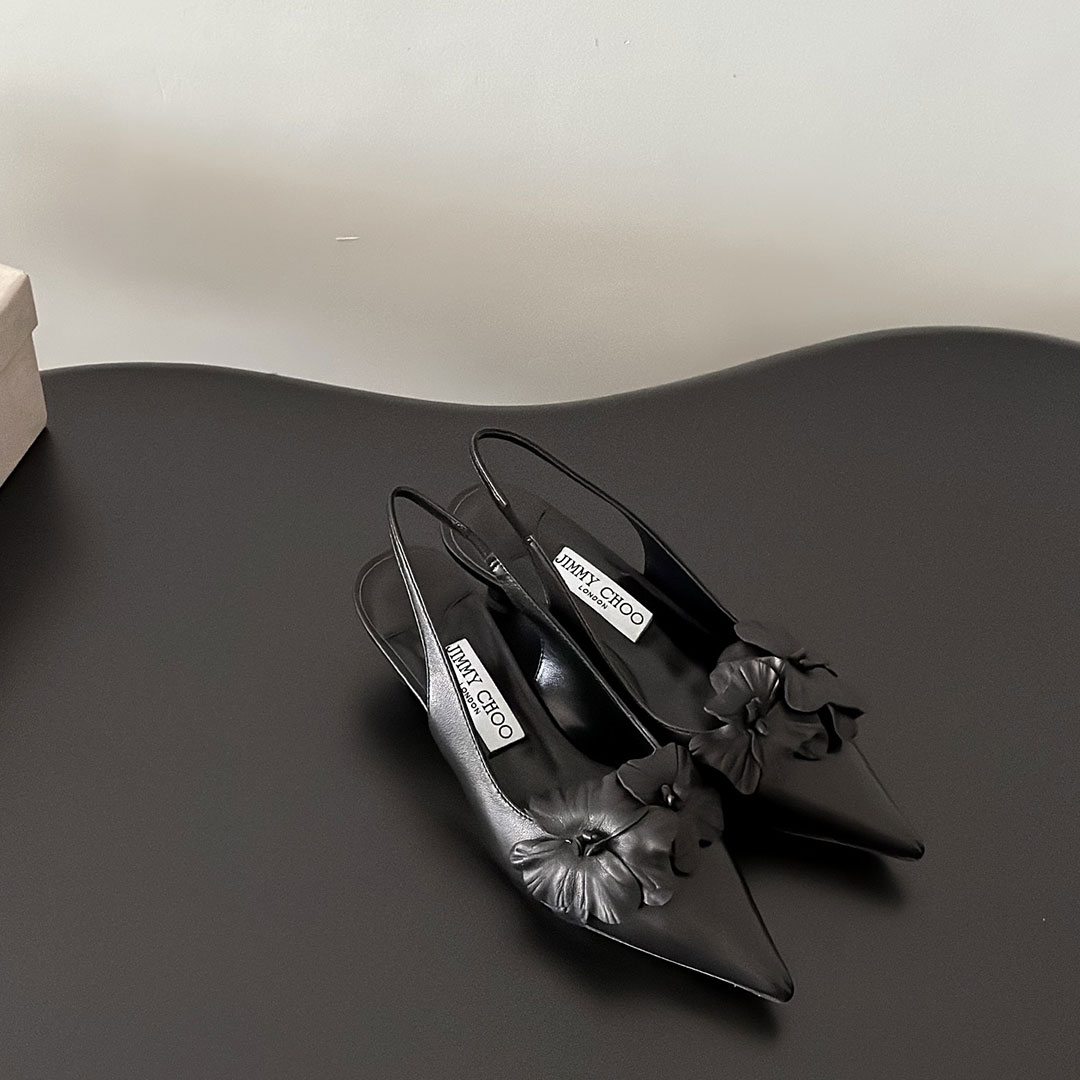 Jimmy Choo 3CM Stiletto Building And Baotou Slide Sandal - Image 3