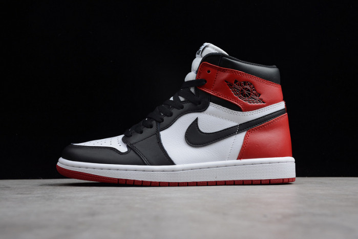 AIR JORDAN 1 High OG Black Toe white/ black-varsity red 555088-125 - Image 2