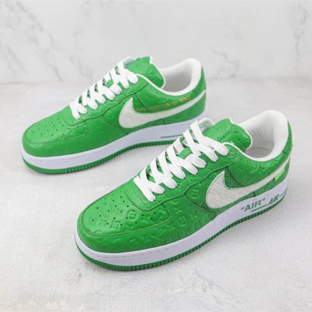 LV x Nike Air Force 1'07 LV8 Low "Green/white/LV Monogram" - Image 5