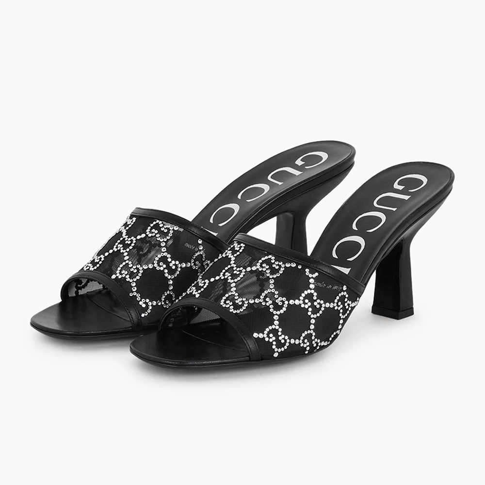 Gucci Mesh High heels Sandals Slide Sandal - Image 1