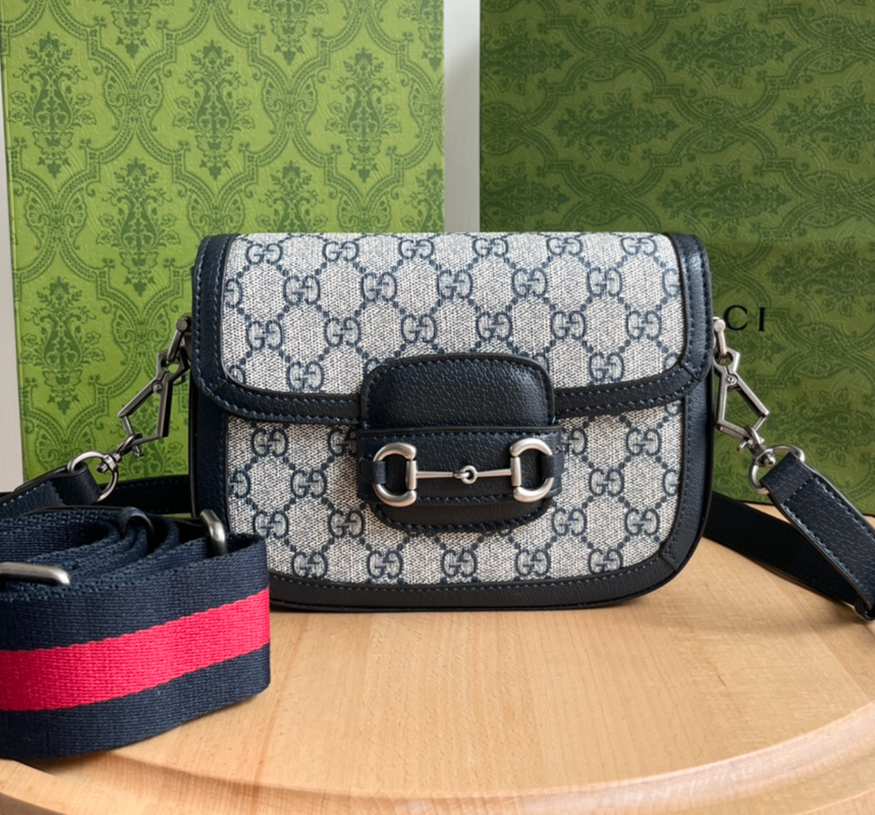 GUCCI 1955 Horsebit Shoulder Bag Mini - Image 12