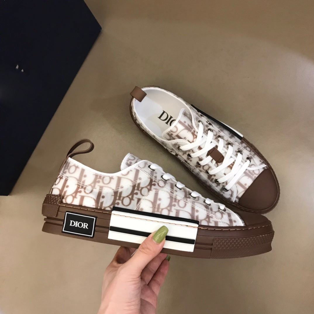 Dior B23 2022 New Style Low Top Logo Oblique Canvas 05 - Image 1