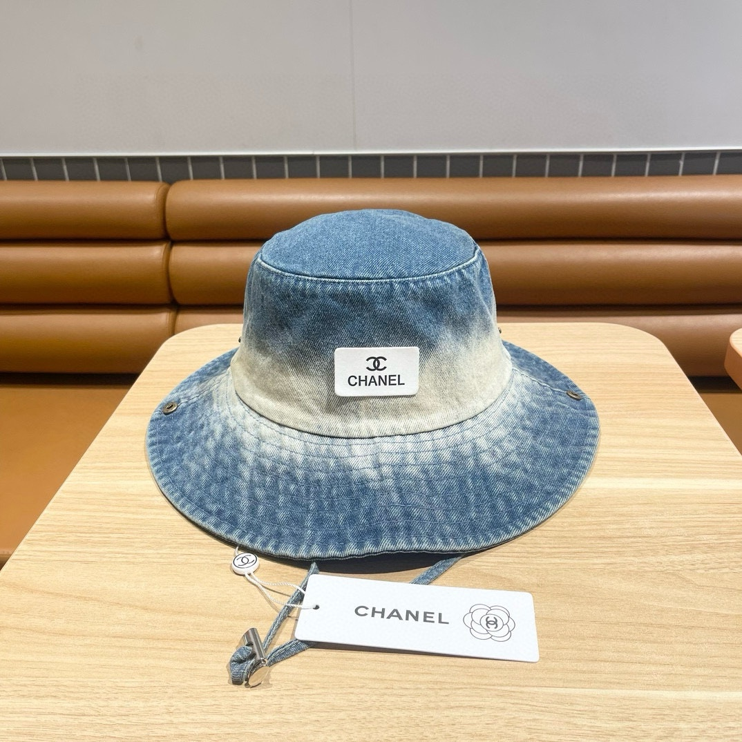 Chanel Tie Dye Old Cowboy Fisherman Hat Sunhat - Image 2
