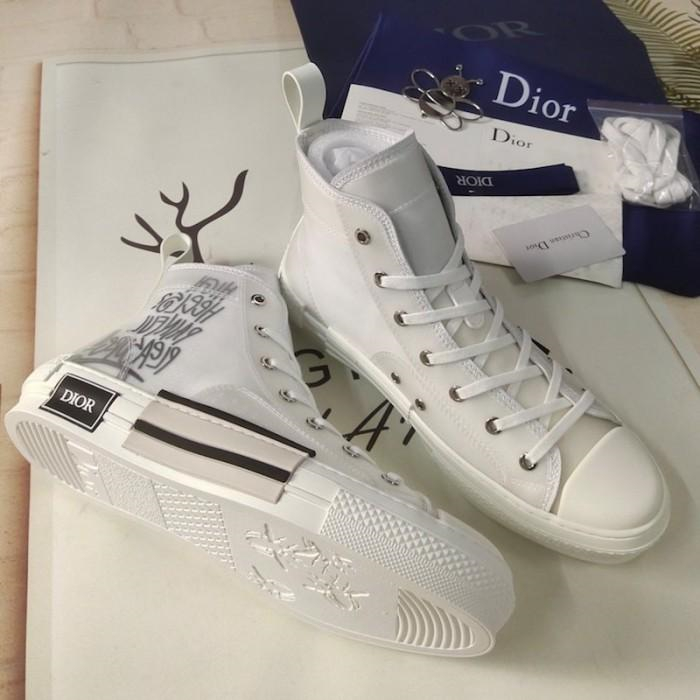 Dior B23 Low Top Logo Oblique Gradient Black Canvas - Image 2