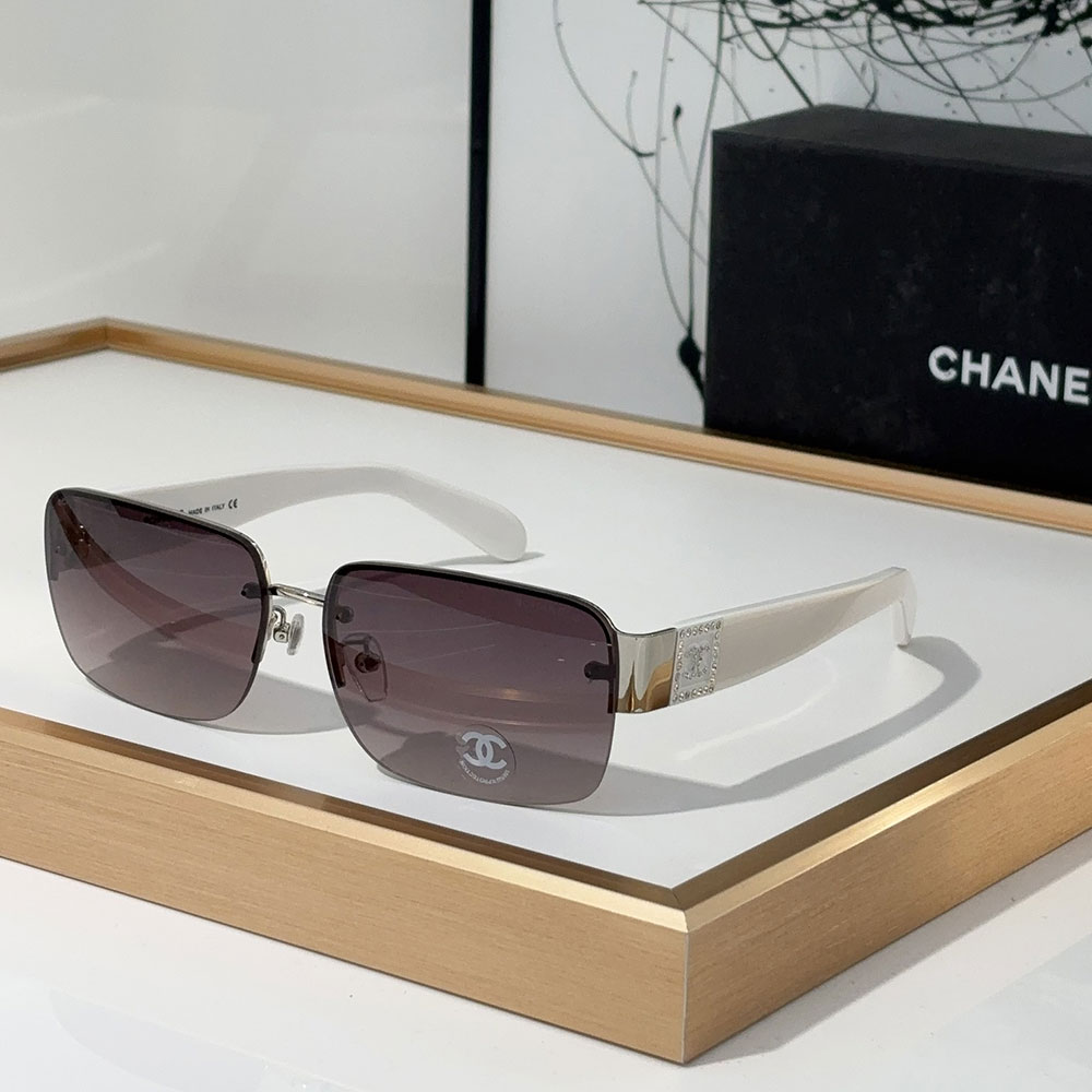 Chanel  Half frame Sunglasses Top quality - Image 3
