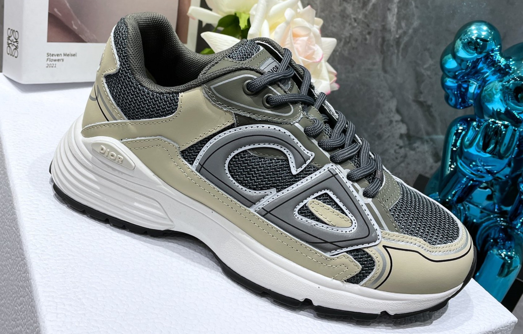 Dior B30 Dad Sneakers Green Gray (AA Normal Quality Version) - Image 1