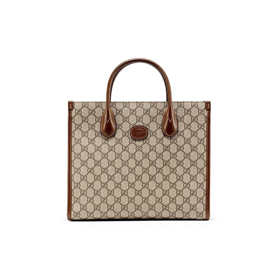 Gucci Canvas Tote Handbag - Image 1