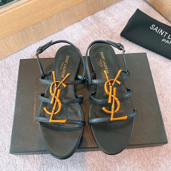 Saint Laurent YSL Open-toe Fashion Goes With Everything Slide Sandal
