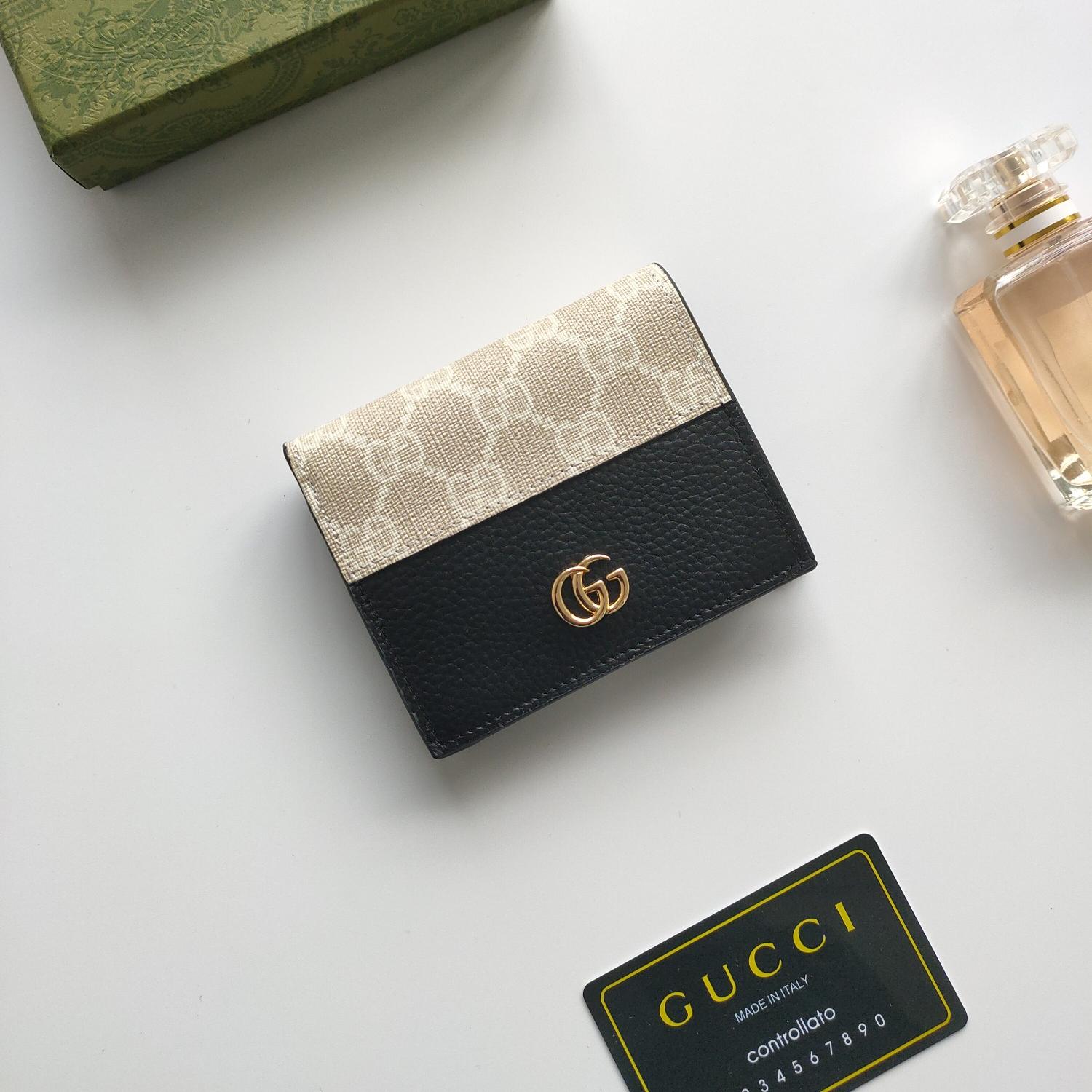 Gucci Unisex GG Marmont Card Case Wallet - Image 8