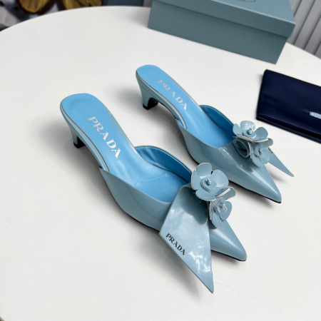 Prada  Patent Leather Flip-flops Sandals Slide - Image 4
