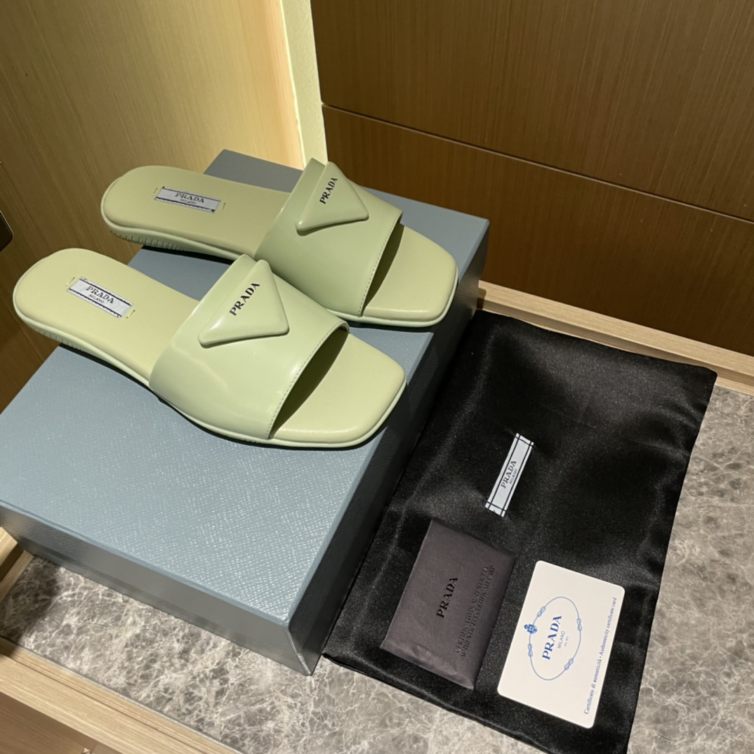 Prada  Bright Fat Slippers Fashion Sandals Slide - Image 9