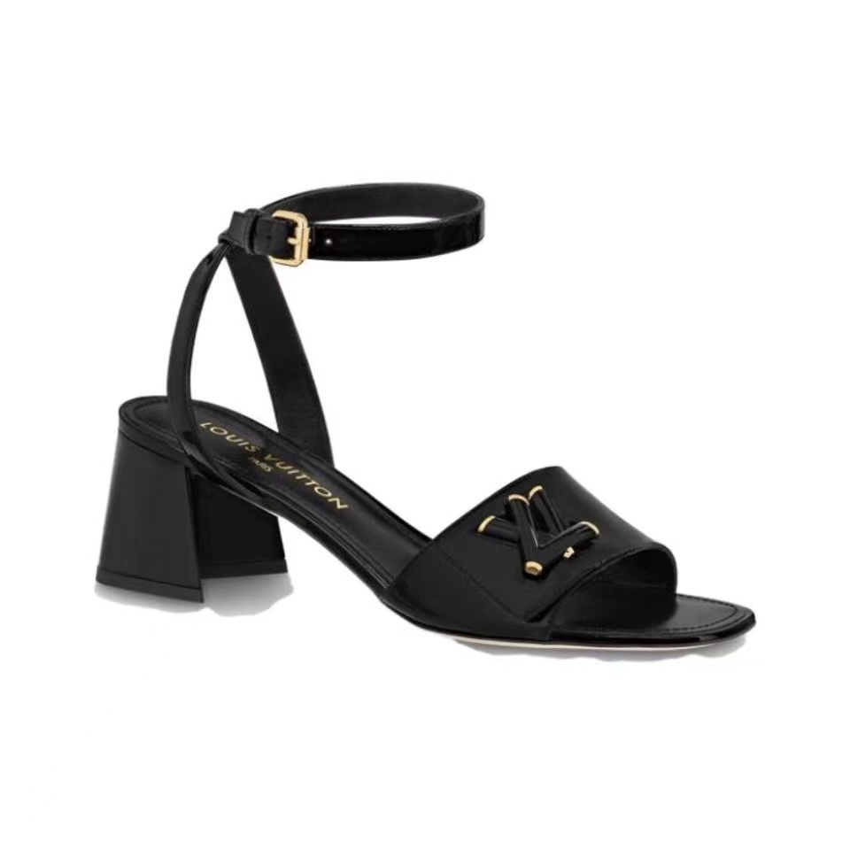 LV Patent Leather Thick And Cool Slide Sandal - Image 2