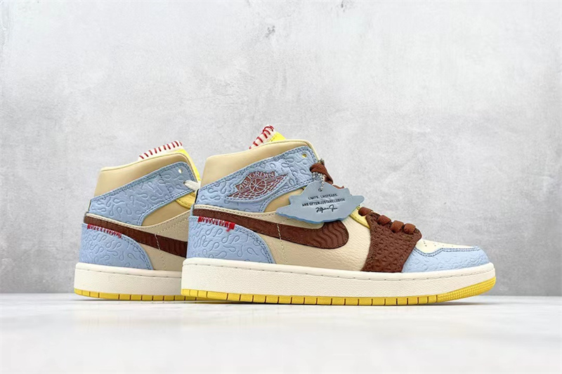 Air Jordan 1 Mid SE Fearless Maison Chateau CU2803-200 - Image 6