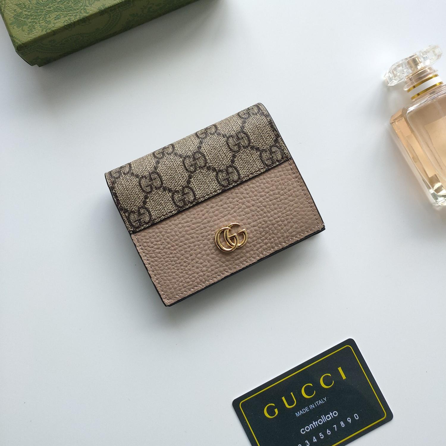 Gucci Unisex GG Marmont Card Case Wallet - Image 9