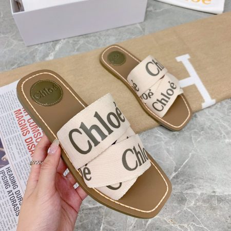 Chloe Woody Flat Mule Slide Sandals - Image 4