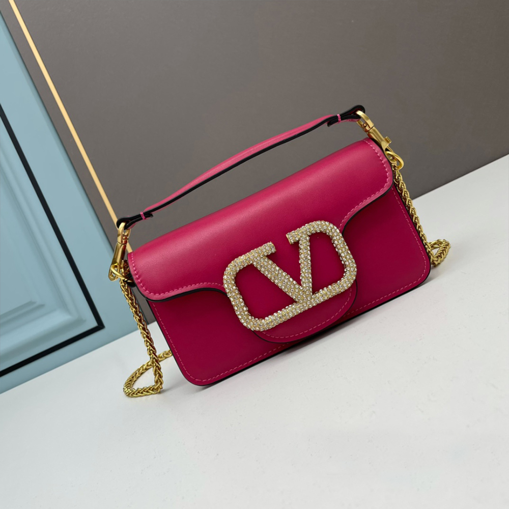 VALENTINO GARAVANI LOCò MICRO BAG WITH CHAIN AND JEWEL LOGO - Image 9