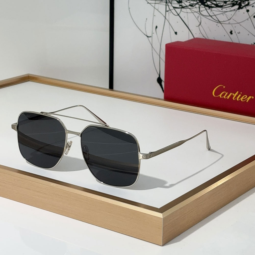 Cartier Slim Metal Frame Sunglasses Top Quality - Image 5