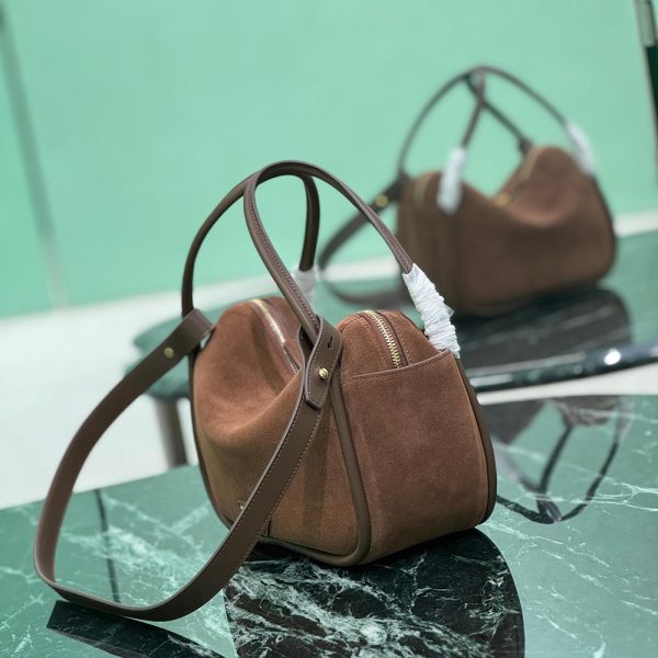 Prada Darling Suede Handbag 10A quality 1BE078